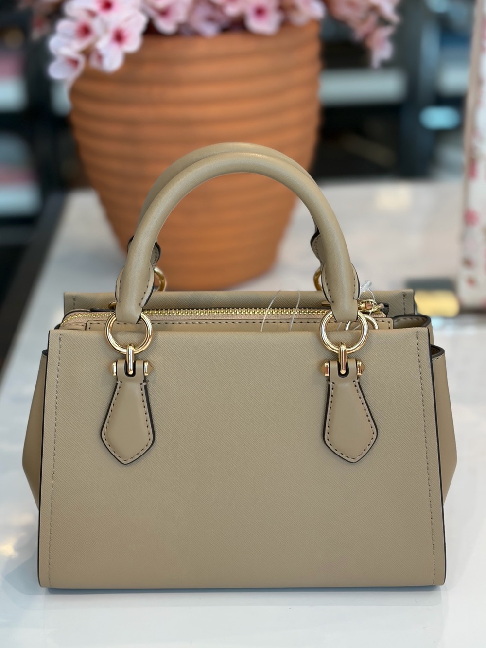 MICHAEL KORS  Marilyn Small Floral Embellished Satchel - Picture 7 of 10